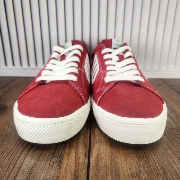 Cariuma Catiba Pro Skate Sneakers Mens Sz 12.5 Red Suede Low Top Athletic Shoes main image 8